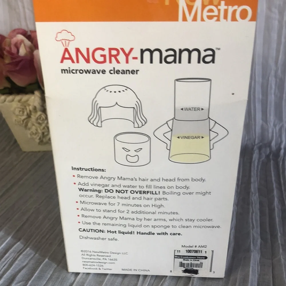 ANGRY MAMA steam cleaner Microwave Cleaner new in box kitchen cleaning item